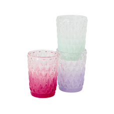 Dip Dye Glass Candle Holder By Rice DK